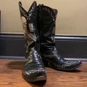 Size 8.5 Skeleton Selfie boots